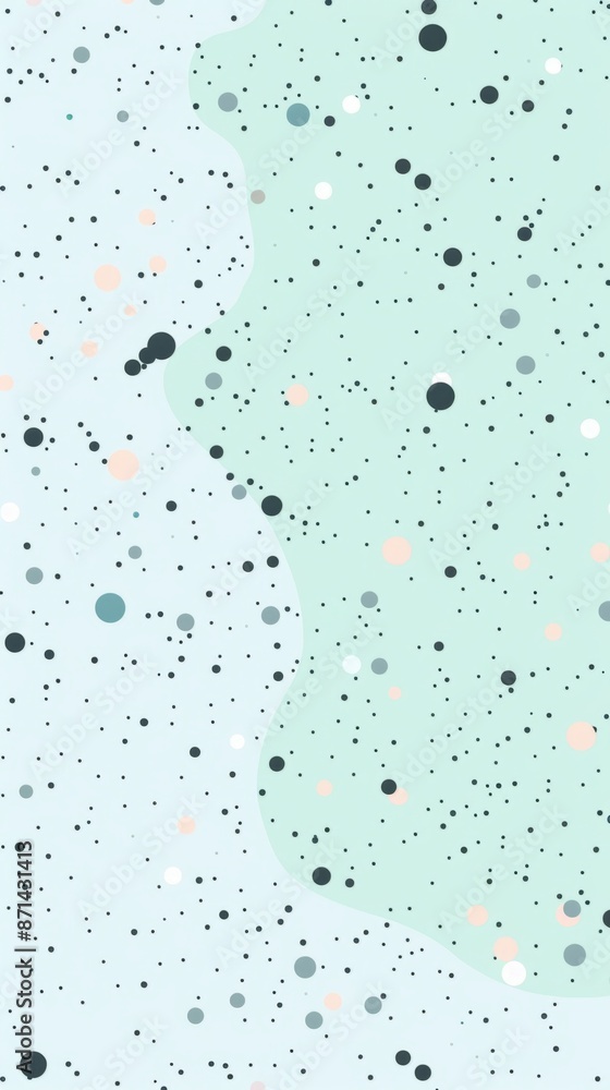 Abstract Light Blue and Green Wallpaper With Scattered Dots Abstract Light Blue and Green Wallpaper With Scattered Dots