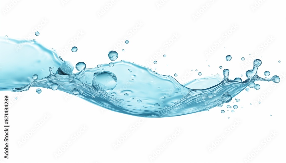water splash isolated on white water splash isolated on white