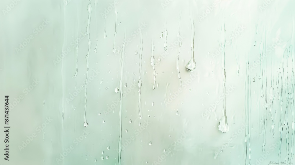 A window with water droplets on it A window with water droplets on it