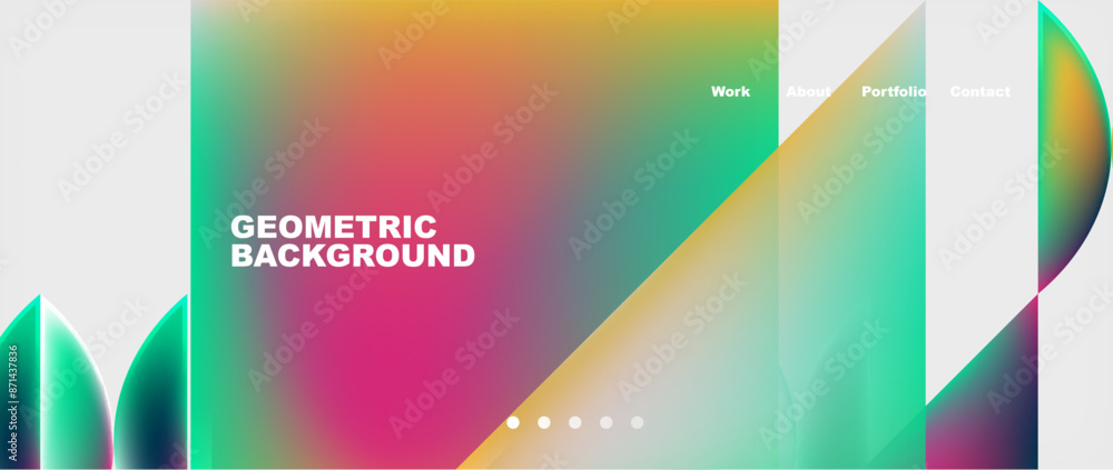 Minimal geometric web site page template design. Vector Illustration For Wallpaper, Banner, Background, Card, Book Illustration, landing page Minimal geometric web site page template design. Vector Illustration For Wallpaper, Banner, Background, Card, Book Illustration, landing page