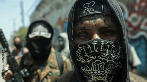Masked Gang Members with Bandanas.