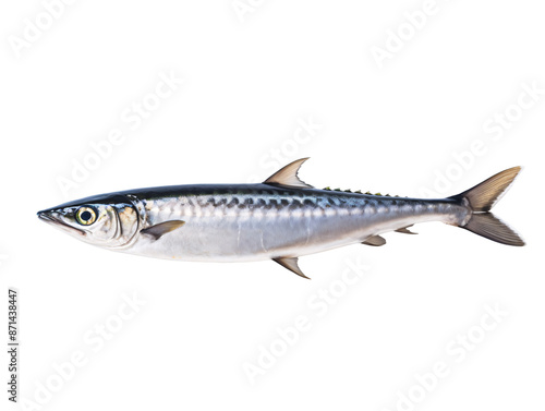 a silver fish with black stripes