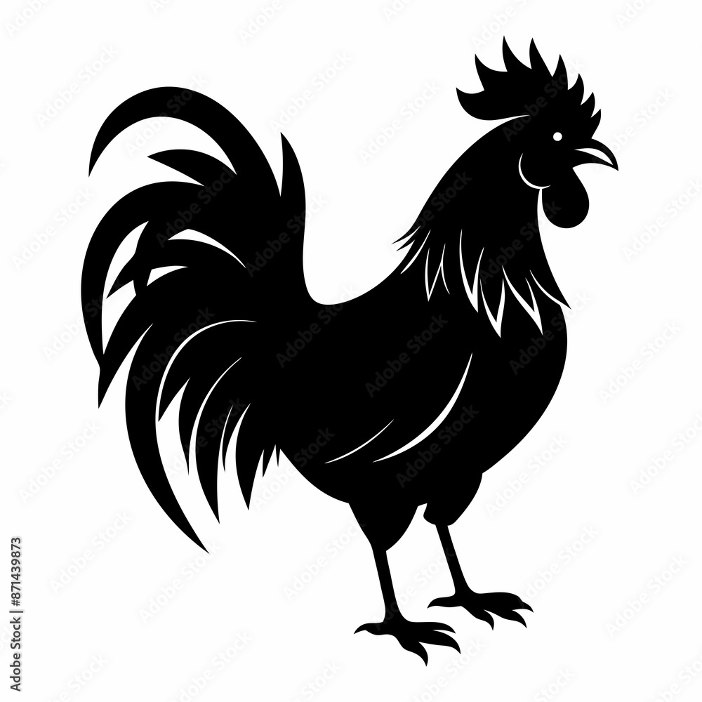 black rooster vector file black rooster vector file
