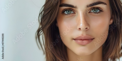 Wallpaper Mural Portrait of a graceful brunette woman showcasing timeless beauty. Concept Graceful Portrait, Brunette Beauty, Timeless Elegance Torontodigital.ca