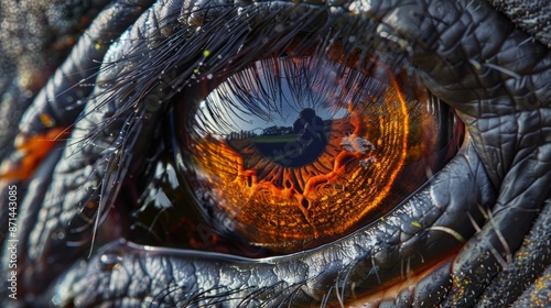 Elephant eye detail