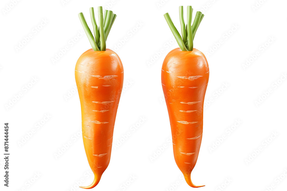 two carrot isolated on transparent background two carrot isolated on transparent background