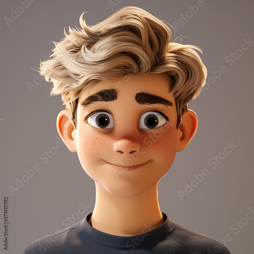 3D illustration Avatar of dentist