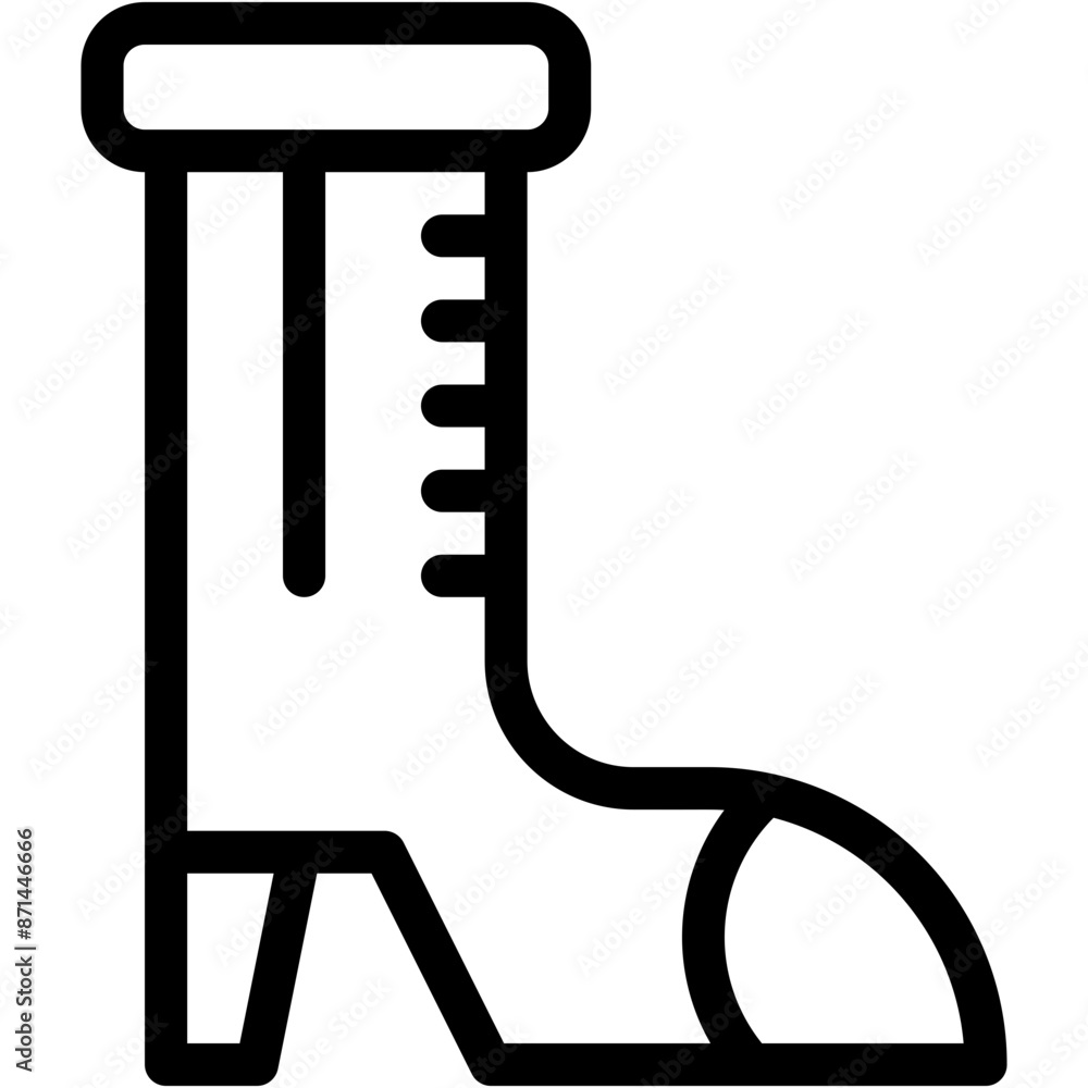 Vector Icon Boot, Footwear, Female, Fashion, Women Vector Icon Boot, Footwear, Female, Fashion, Women