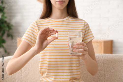 Beautiful young woman with ...