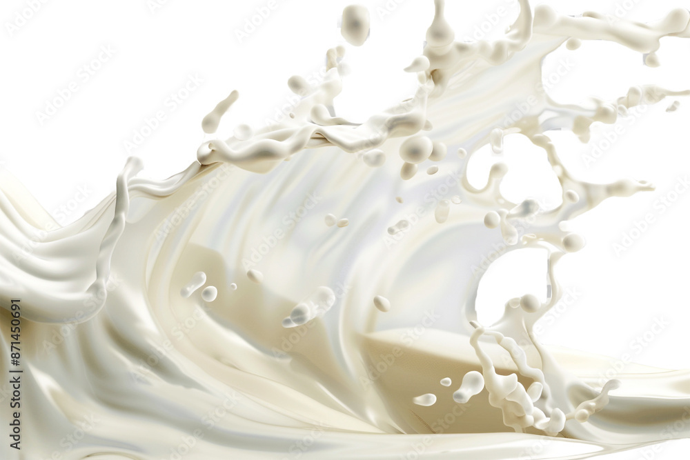 wave splash of milk isolated on transparent background wave splash of milk isolated on transparent background