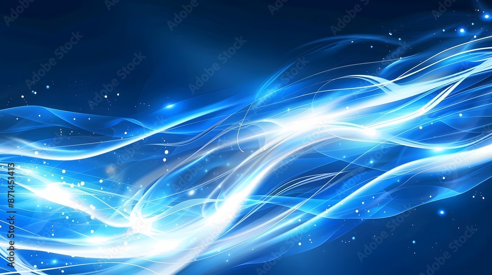 Fototapeta premium blue light motion background