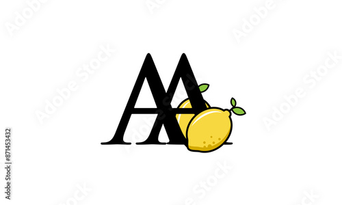 Lemon Logo Initial Fresh Modern Simple