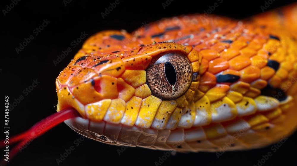 Fototapeta premium Close up of the snake's head