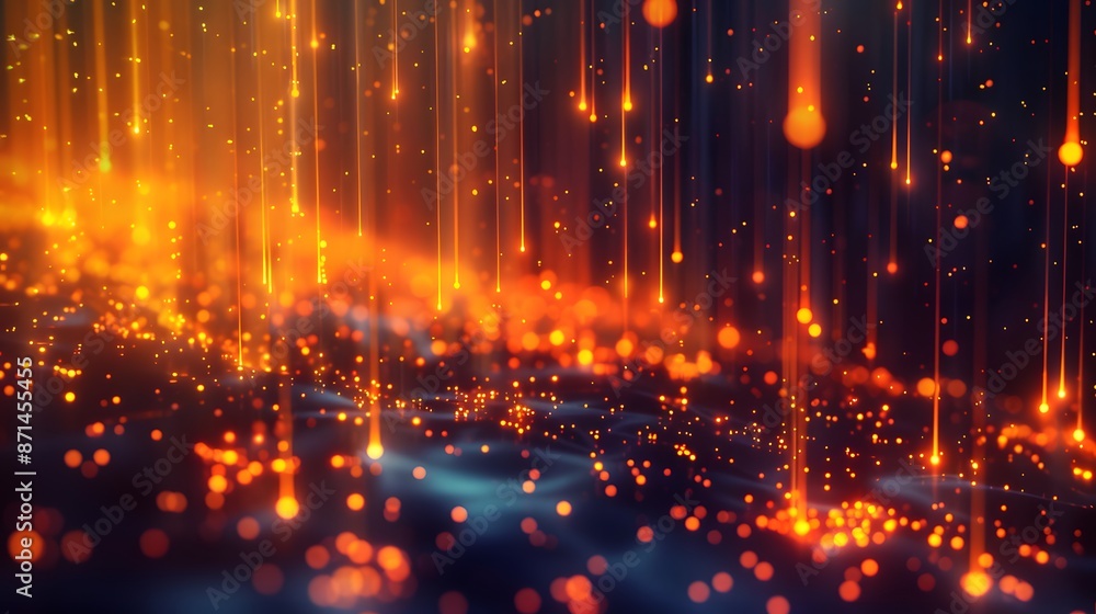 Abstract glowing flame drops in electric illumination. Abstract glowing flame drops in electric illumination.