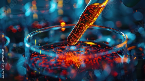 A genetically modified organ transplant provides a life-saving solution for patients. This image highlights the precision and innovation in genomics for successful transplants. The photo is