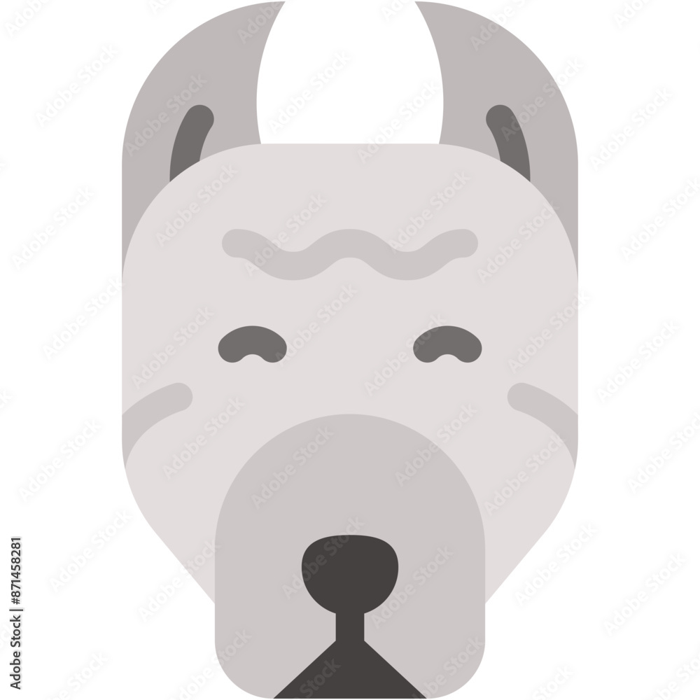 Vector Icon Dogo Argentino, Animal, Pets, Mammal, Animal Kingdom, Dog Vector Icon Dogo Argentino, Animal, Pets, Mammal, Animal Kingdom, Dog