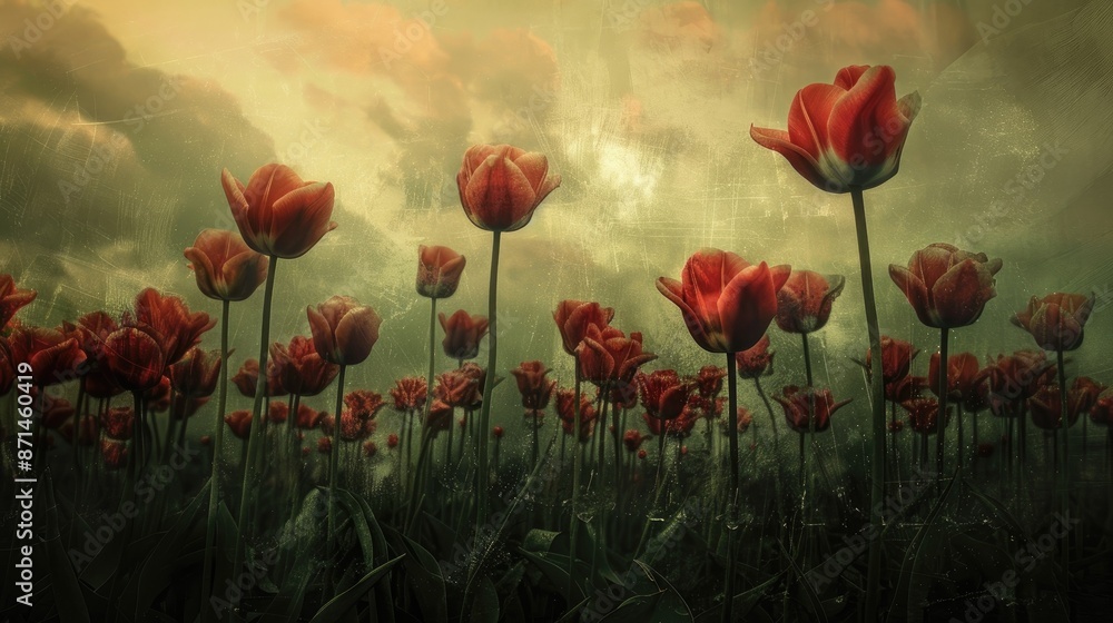 Obraz premium Old tulips