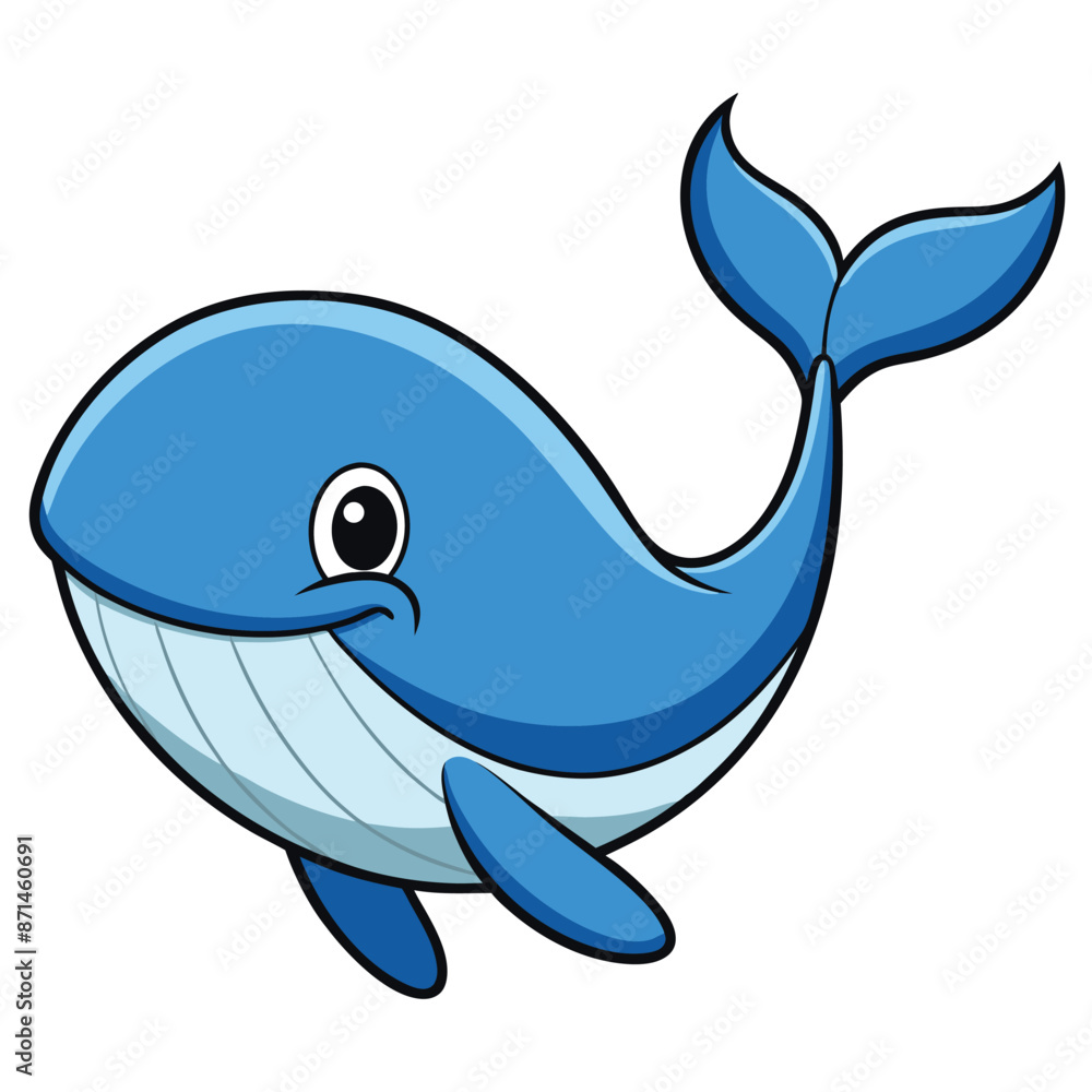 Cute Whale Cartoon Vector Icon Illustration. Cute Whale Cartoon Vector Icon Illustration.