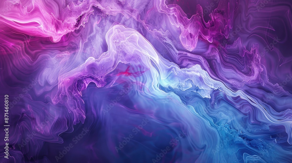 Fototapeta premium Vivid purple abstract background with dreamy blue gray design and copy space