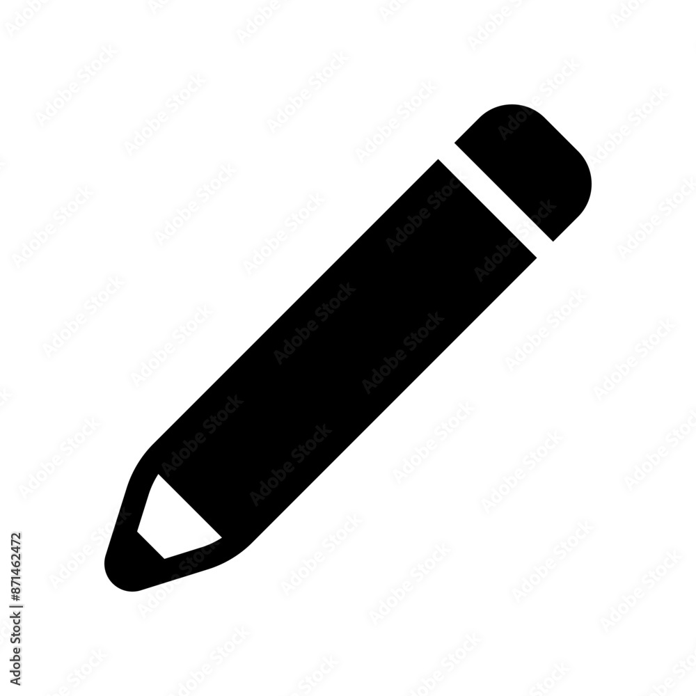 Pencil icon isolated on white background. Pencil icon isolated on white background.