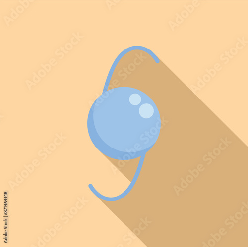 Artificial lens implant replacing a natural lens during an eye surgery