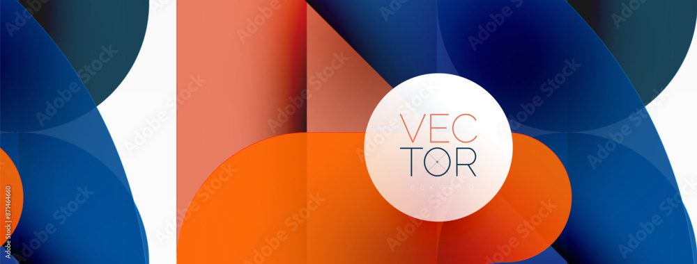 Circles and round shapes geometric minimal background. Transparent geometric shapes composition for wallpaper, banner, background or landing Circles and round shapes geometric minimal background. Transparent geometric shapes composition for wallpaper, banner, background or landing