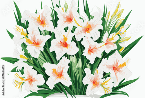 Adobe Illustrator Artwork vector watercolor painting colorful splashes on a white floral background flower leaf bouquet beautiful natural bloom graphic drawing rose pattern abstract painted