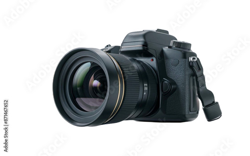 Digital camera isolated on transparent background