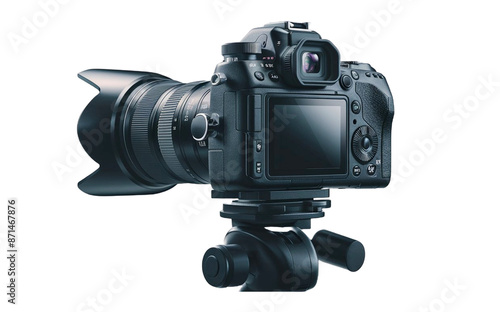 Digital camera isolated on transparent background