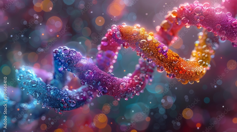 A vivid graphic of a DNA double helix in bright colors highlights genetic complexity, while a chemical diagram reveals the intricate nature of life. A vivid graphic of a DNA double helix in bright colors highlights genetic complexity, while a chemical diagram reveals the intricate nature of life.