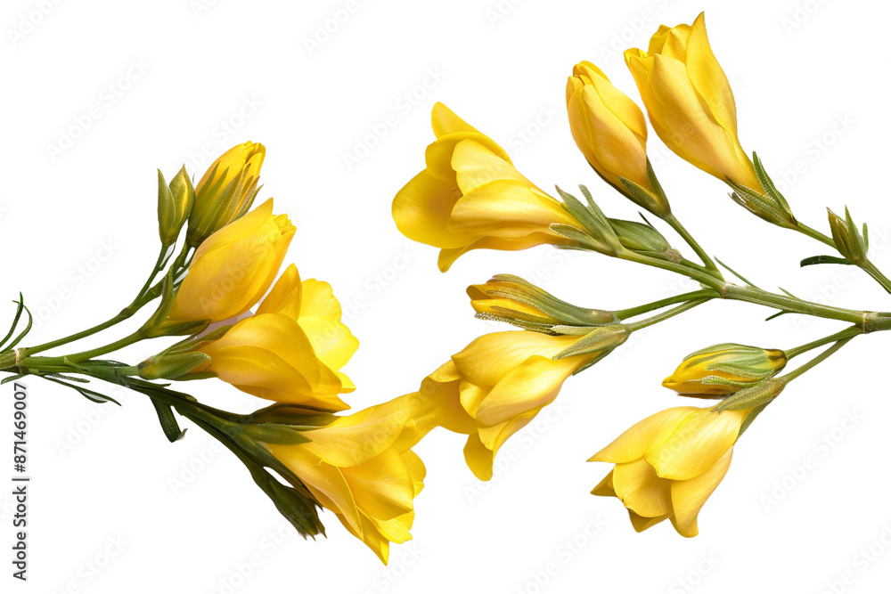 yellow buds isolated on transparent background yellow buds isolated on transparent background
