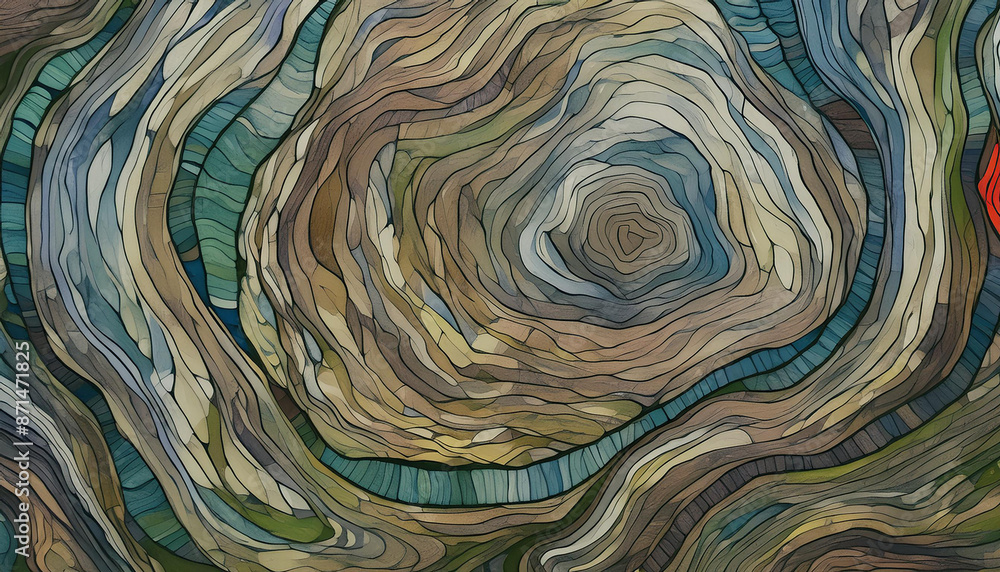 Fototapeta Abstract Wood Grain Pattern