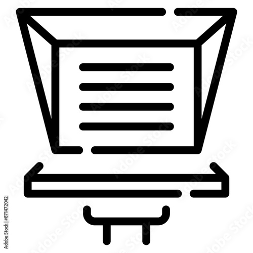 Teleprompter icon