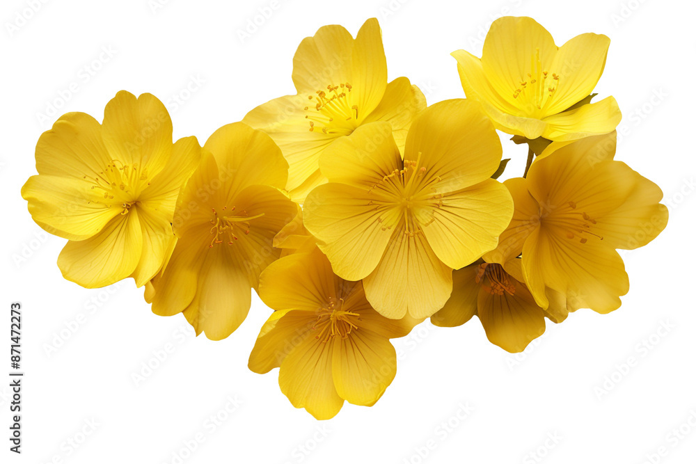 yellow flowers isolated on transparent background yellow flowers isolated on transparent background