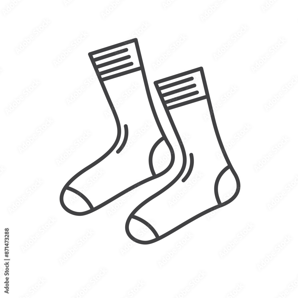 line socks icon vector element design template line socks icon vector element design template
