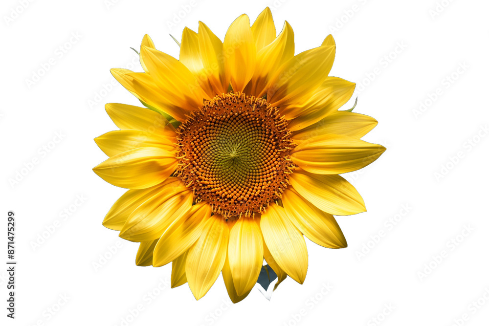 yellow sunflower isolated on transparent background yellow sunflower isolated on transparent background