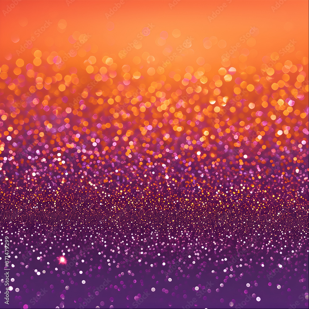 Glitter background gradient orange and purple. Glitter background gradient orange and purple.