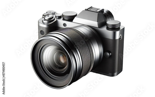 Digital camera isolated on transparent background 