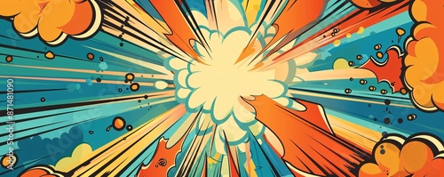 Comic Book Explosion Background