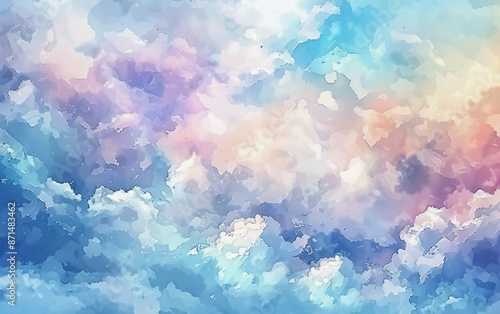 Abstract Watercolor Sky