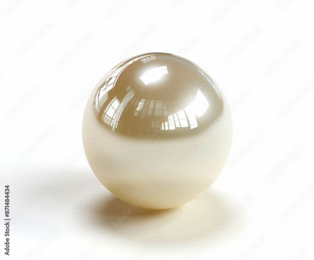 a single pearl isolated on white background a single pearl isolated on white background