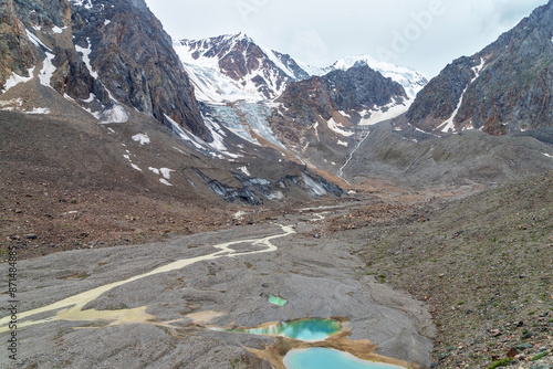 Aktru glacier in Altai photo