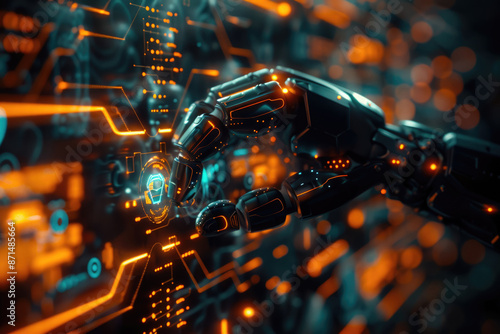 Wallpaper Mural Artificial intelligence robot touch screen Torontodigital.ca