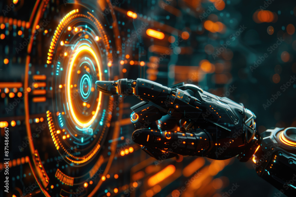 Artificial intelligence robot touch screen