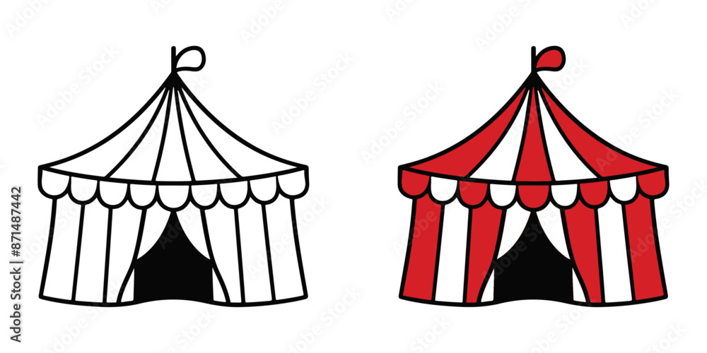 red circus tent stock vector illustration
red circus tent stock vector illustration