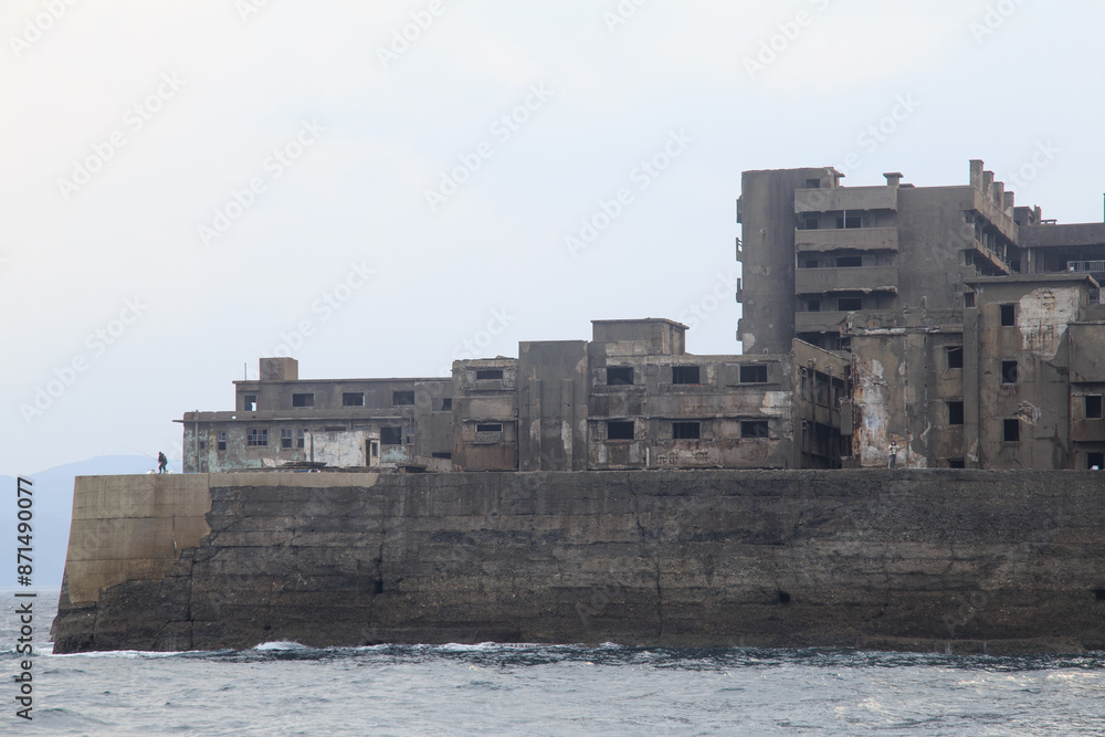世界遺産 軍艦島の朽ちてゆく住宅(長崎県、端島)2016.02 世界遺産 軍艦島の朽ちてゆく住宅(長崎県、端島)2016.02