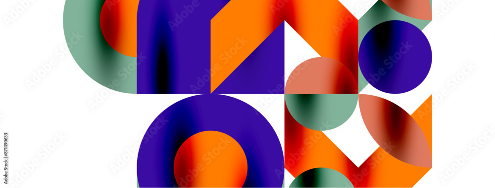 Circle pattern, round elements with lines and arrows composition for wallpaper, banner, background or landing Circle pattern, round elements with lines and arrows composition for wallpaper, banner, background or landing
