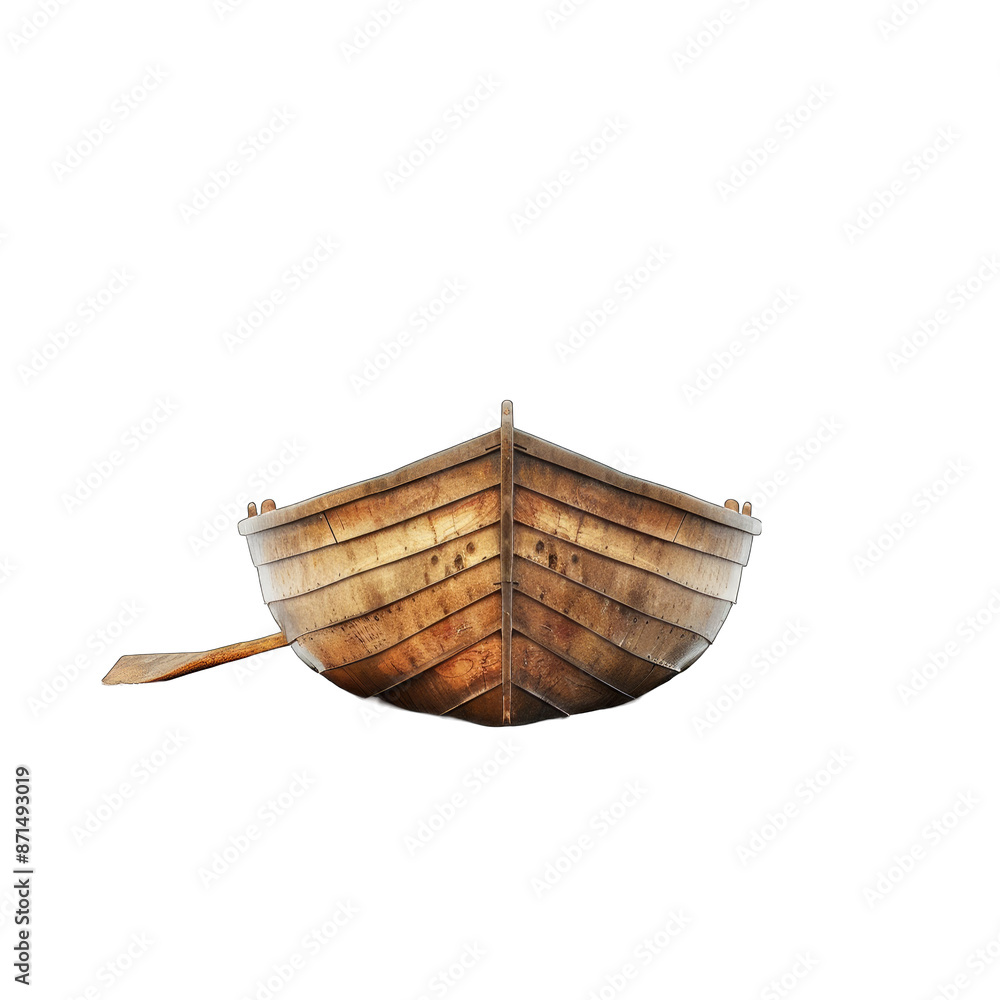 Obraz premium 3d boat isolated on transparent background