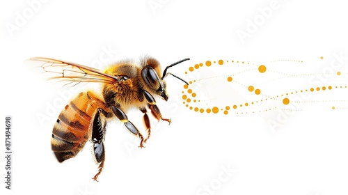 Bee in Flight photo