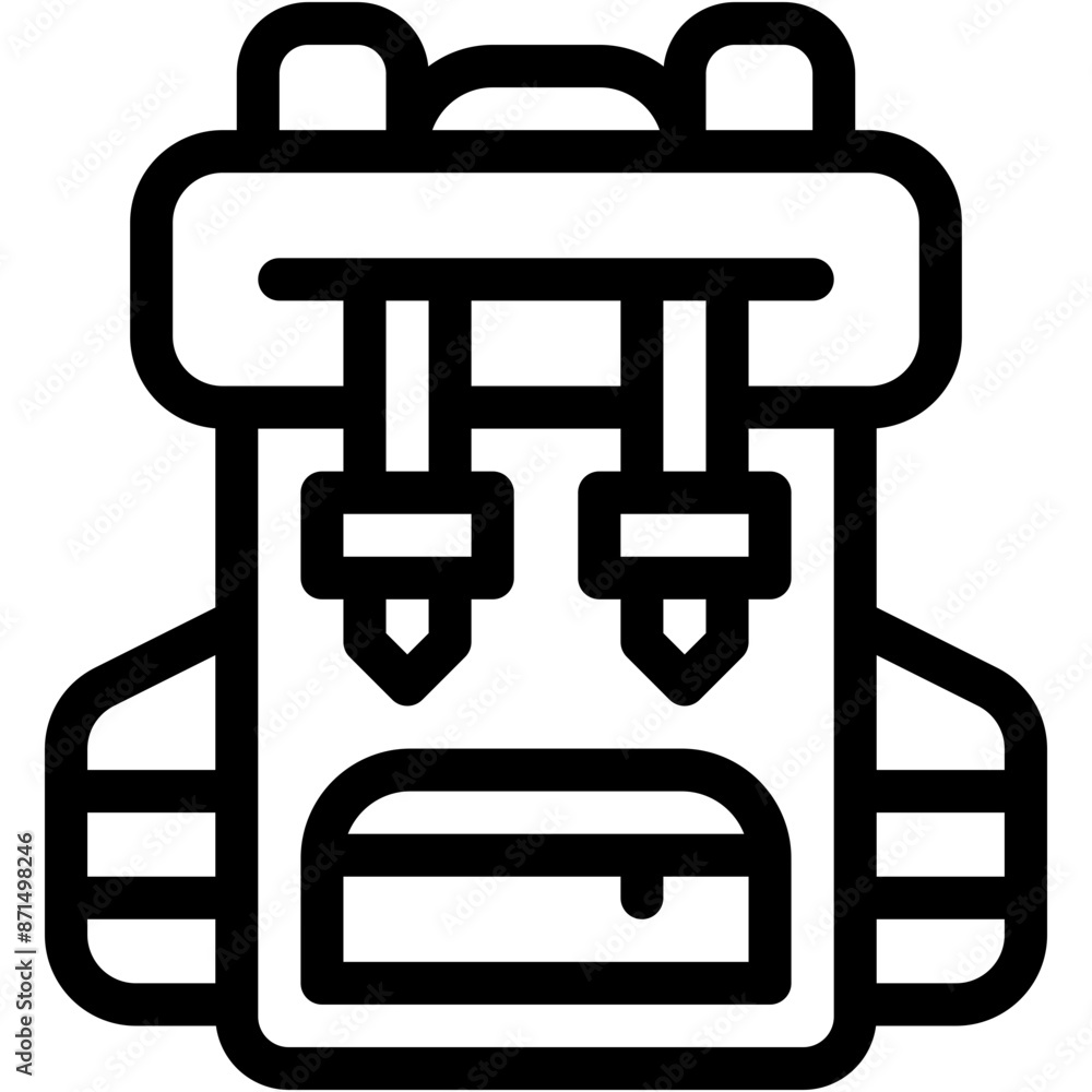 Vector Icon Backpack, Baggage, Travel, Camping, Hobbies and Free Time, Travel Bag Vector Icon Backpack, Baggage, Travel, Camping, Hobbies and Free Time, Travel Bag